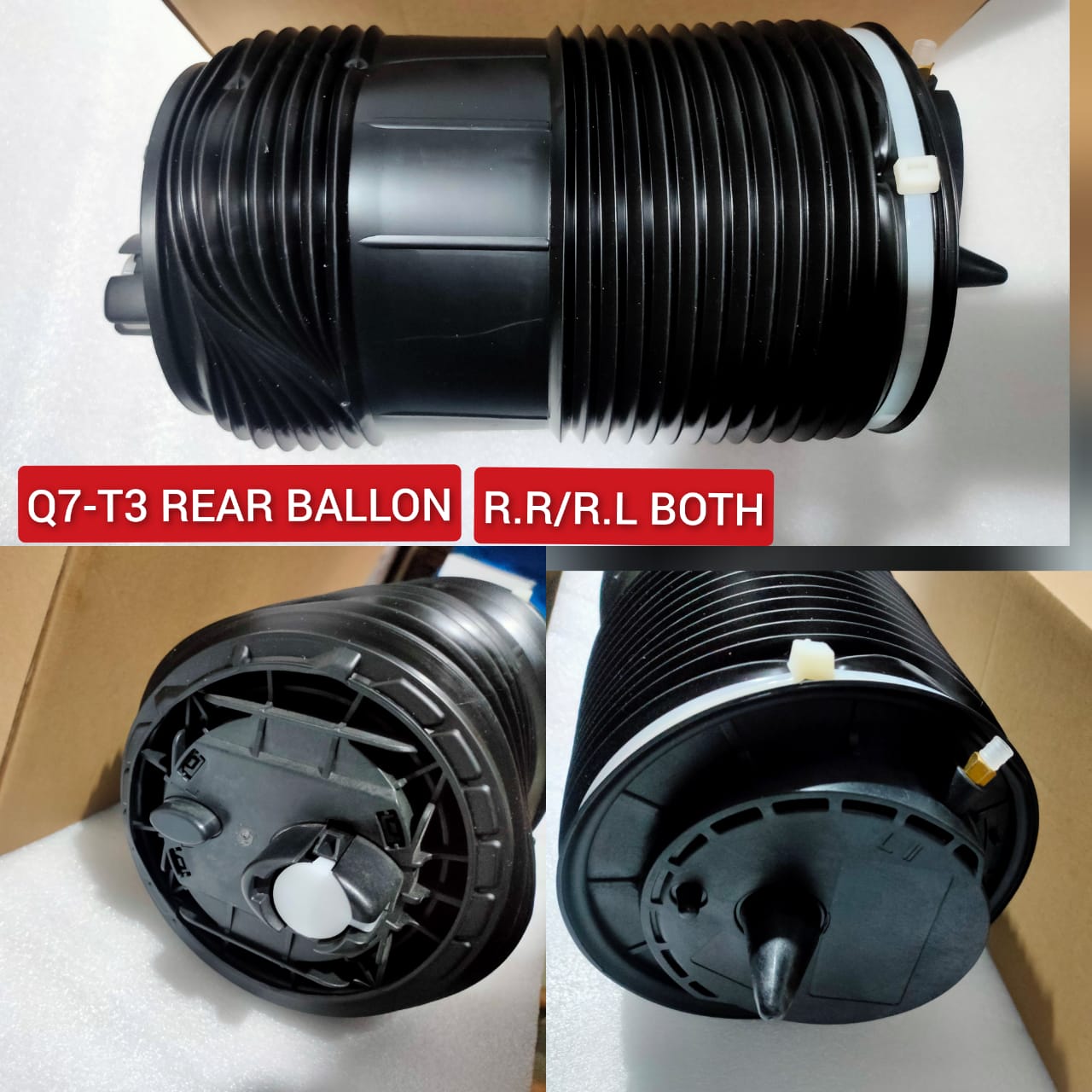 Rear Right Air Suspension Spring Bag 4M0616002AB 4M0616002P 4M0616002Q Compatible With AUDI Q7 4MB, 4MG, 4MQ