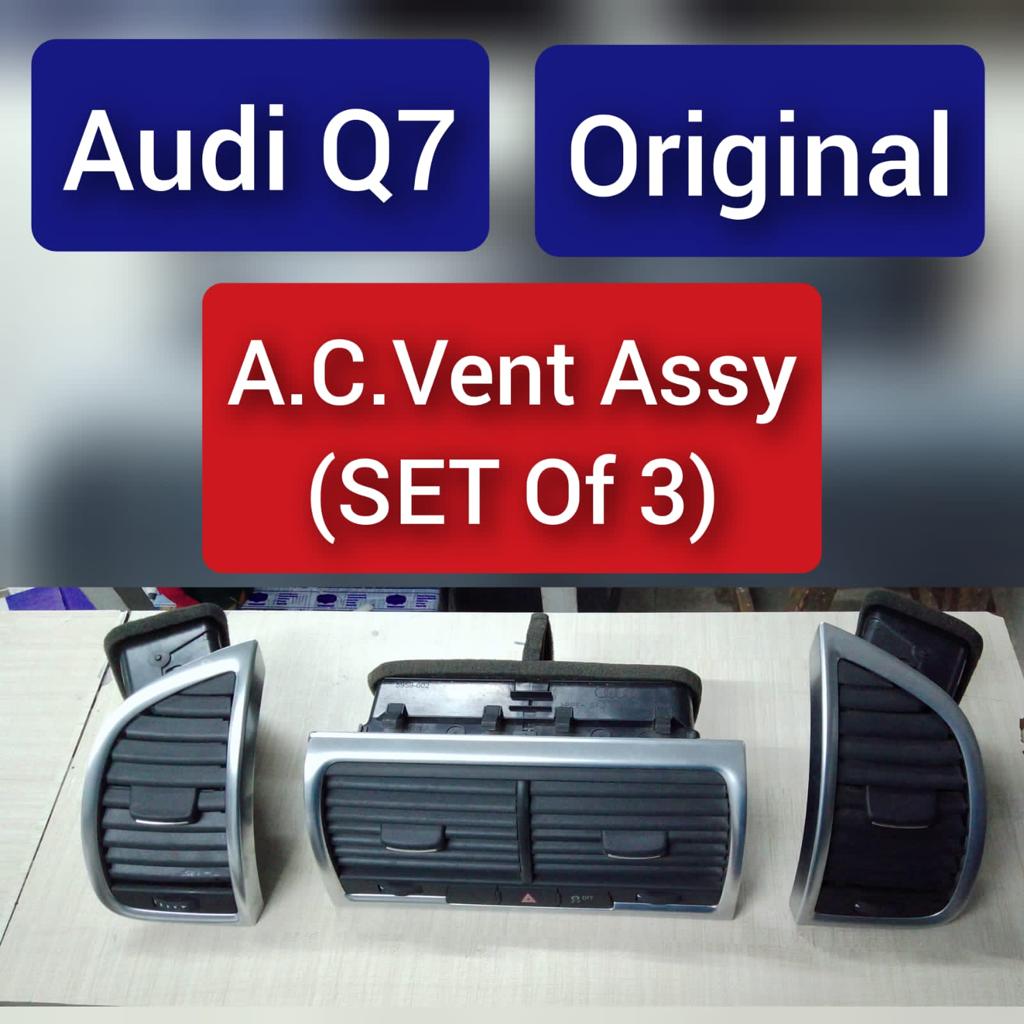 Black Ac Vent Grille Assembly Right 4L0820902 & Left 4L0820901 & Center 4L0820951 & RearCompatible With Audi Q7