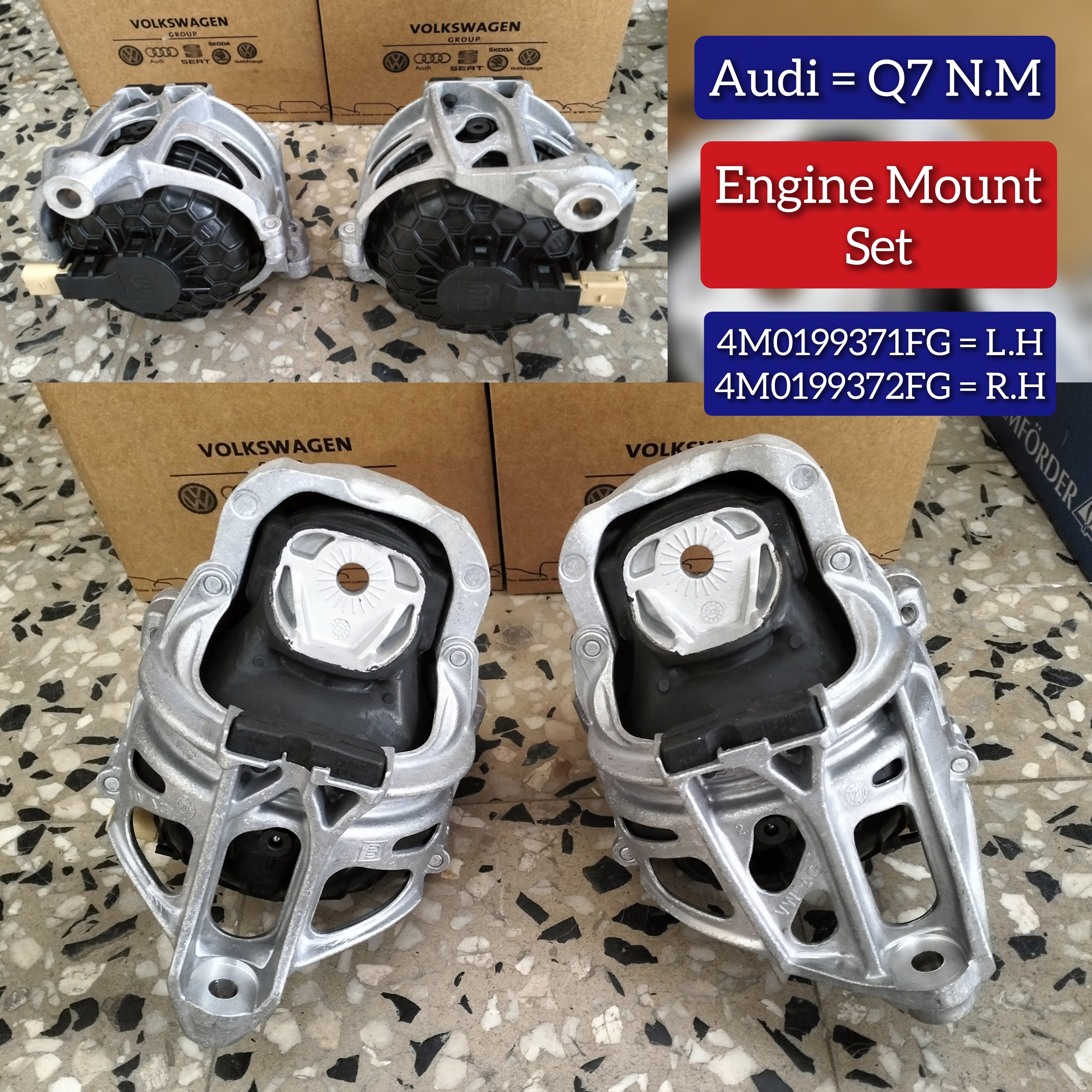 Engine Mounting Left 4M0199371FG Right 4M0199372FG Compatible With AUDI A5 (F53, F5P) | A5 / S5
