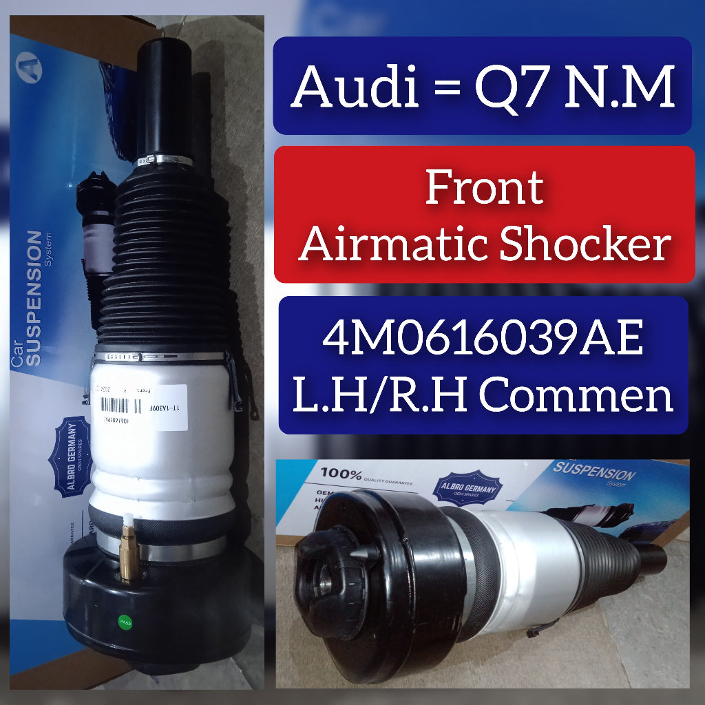 Front Air Suspension Shock Absorber Strut 4M0616039AC 4M0616039AE Compatible With AUDI Q7 (4M) T-3 (2016-22)