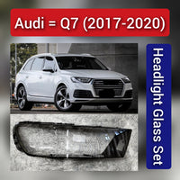 Front Headlight Glass Compatible With Audi Q7 (2017-20)