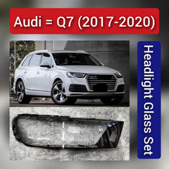 Front Headlight Glass Compatible With Audi Q7 (2017-20)