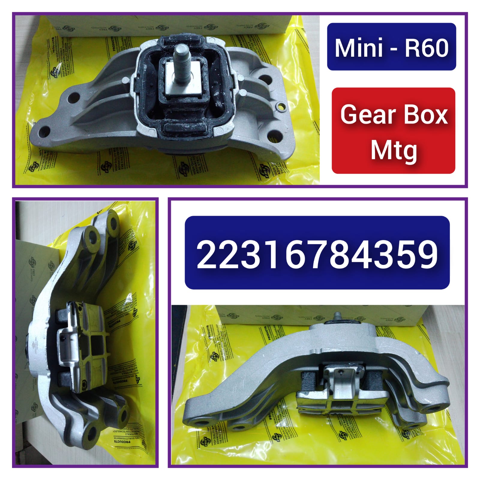 Transmission Gearbox Mount 22316784359 22314054481 Compatible With  MINI COUNTRYMAN R60