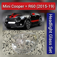 Front Headlight Glass Compatible With Mini Cooper R60 (2015-2019)