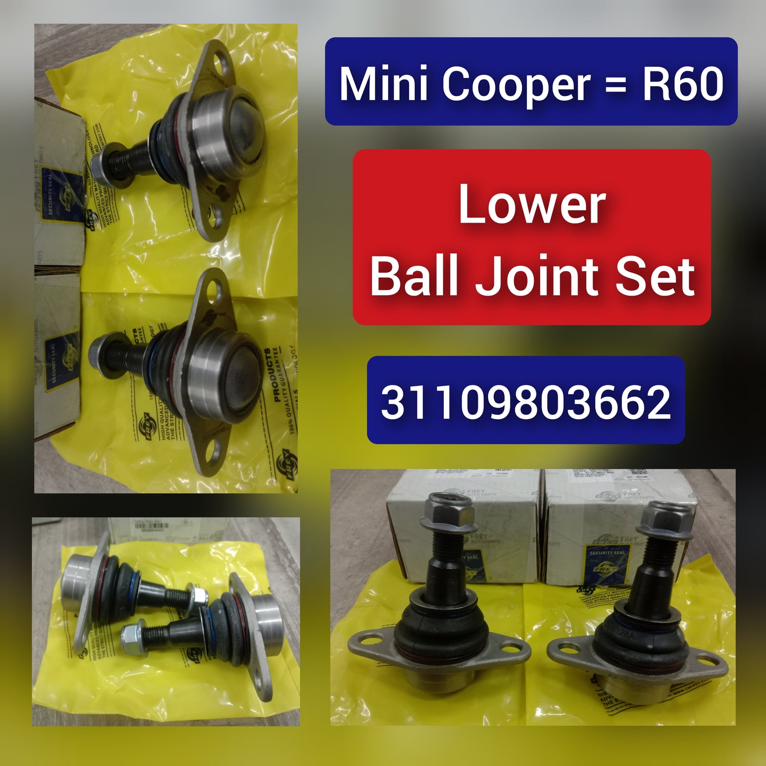 Front Lower Ball Joint Right  & Left 31109803662 Set Compatible With MINI COUNTRYMAN (R60)