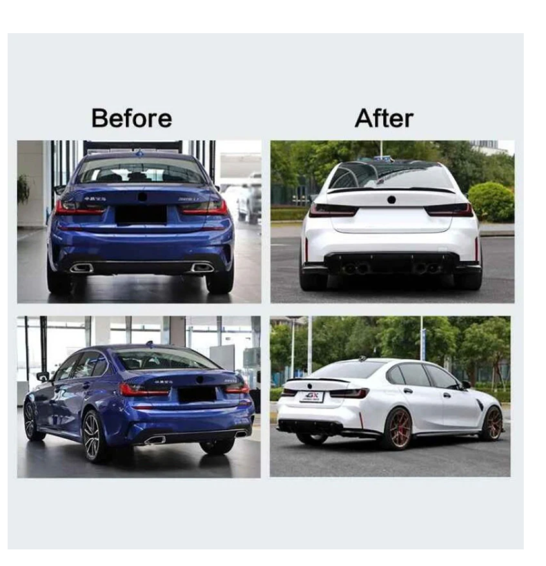 A To Z Compatible With Bmw 3 Series G20 (2019-2023) Rear Bumper Upgrade Convert To M Sport M3 Body Kit Bumper G20/28-030 Gc CC-9174 (Shipping Cost Not Included In Price)