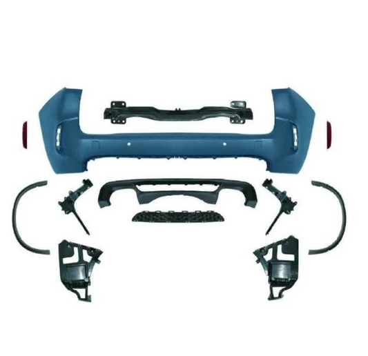 A To Z Compatible With BMW X5 F15 (2014-2019) Rear Bumper Upgrade Convert To M Sport Mp M Performance M Sport X5m Body Kit Wheel Arch F15-005 Gc CC-9340 (Shipping Cost Not Included In Price)