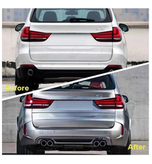 A To Z Compatible With BMW X5 F15 (2014-2019) Rear Bumper Upgrade Convert To M Sport Mp M Performance M Sport X5m Body Kit Wheel Arch F15-005 Gc CC-9340 (Shipping Cost Not Included In Price)