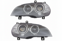 Complete Headlight Set Left 63117240791 & Right 63117240792 Compatible With BMW E70 2009-2013