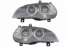 Complete Headlight Set Left 63117240791 & Right 63117240792 Compatible With BMW E70 2009-2013