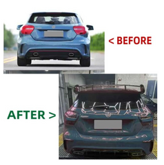 A To Z Compatible With Mercedes Benz A Class W176 (2012-2016) Rear Bumper Upgrade Convert To Amg amg45 Bumper Body Kit GC W176-007 CC-9460 (Shipping Cost Not Included In Price)