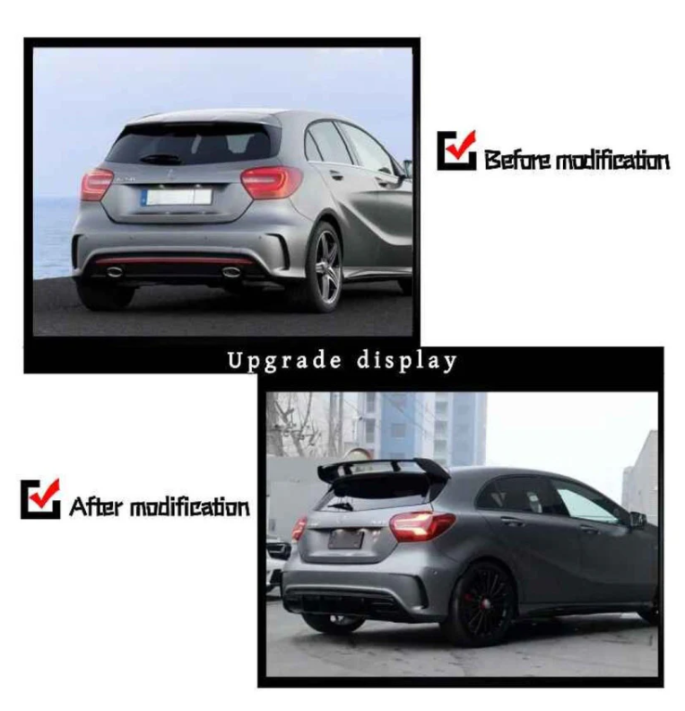 A To Z Compatible With Mercedes Benz A Class W176 (2012-2016) Rear Bumper Upgrade Convert To Amg amg45 Bumper Body Kit GC W176-007 CC-9460 (Shipping Cost Not Included In Price)