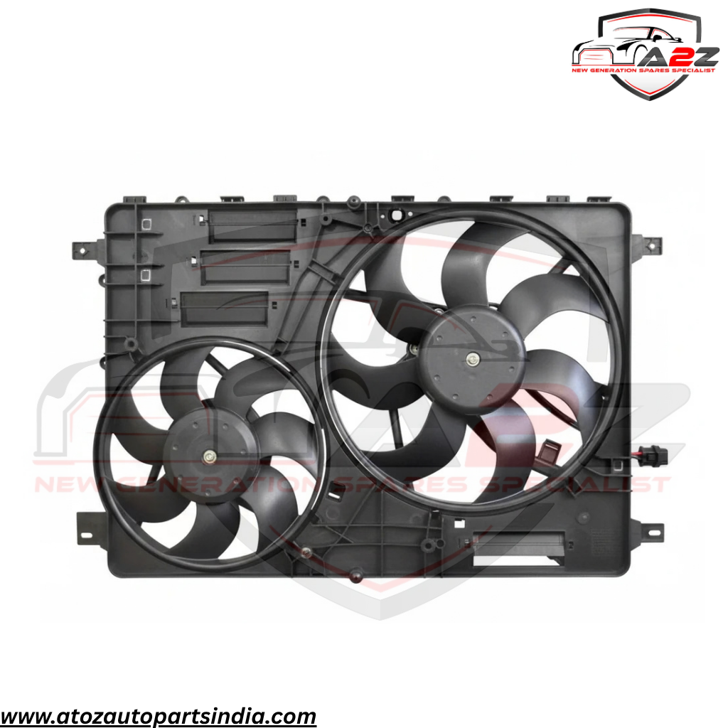 Radiator Fan Assembly LR044833 LR100366 Compatible With Land Rover Discovery Sport  (L550) & Land Rover Range Rover Evoque  (L538)