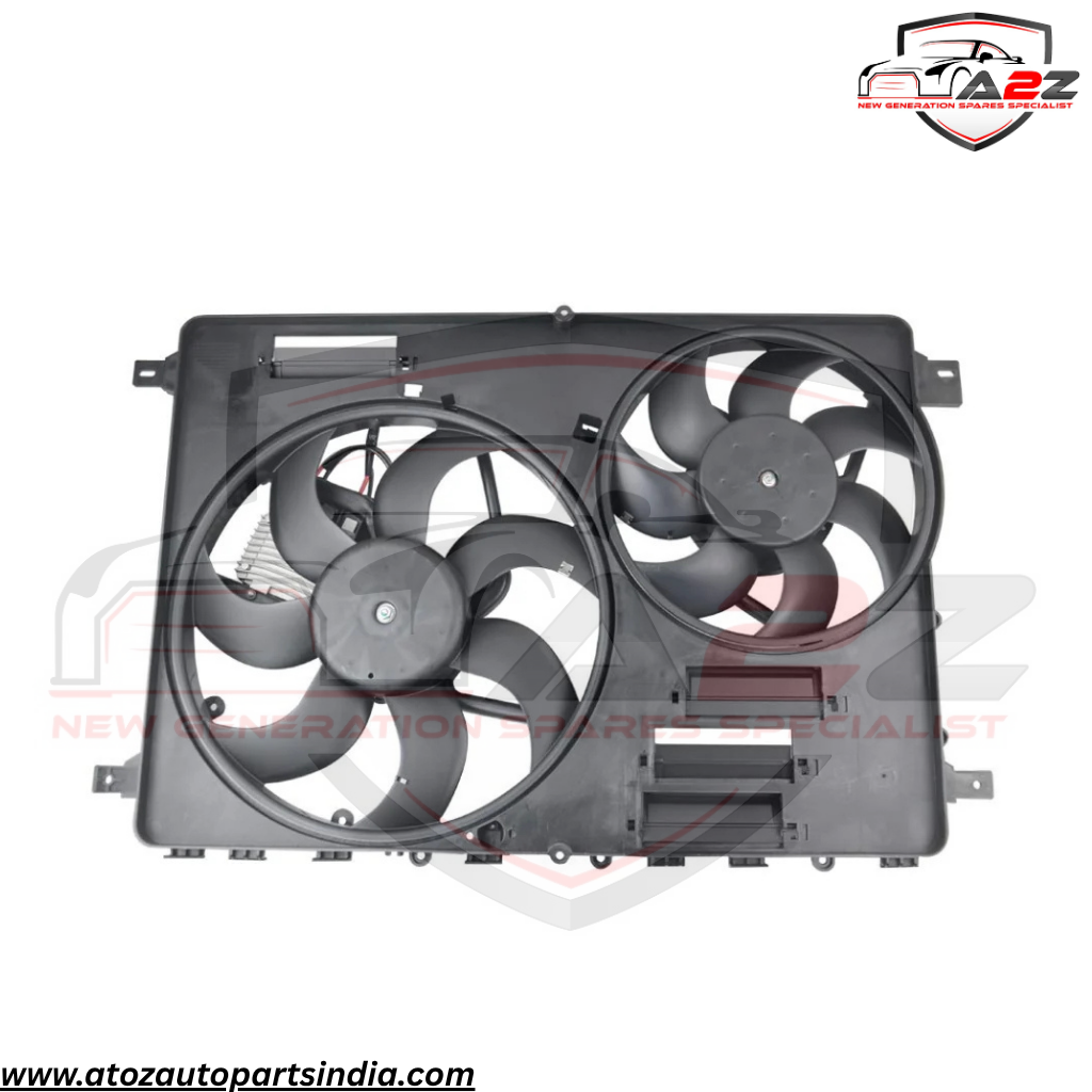 Radiator Fan Assembly LR044833 LR100366 Compatible With Land Rover Discovery Sport  (L550) & Land Rover Range Rover Evoque  (L538)