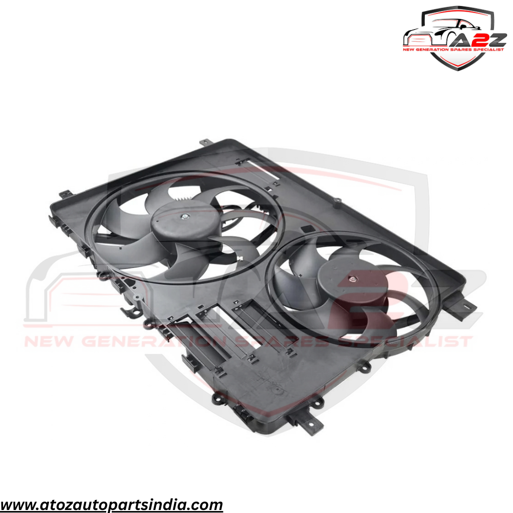 Radiator Fan Assembly LR044833 LR100366 Compatible With Land Rover Discovery Sport  (L550) & Land Rover Range Rover Evoque  (L538)