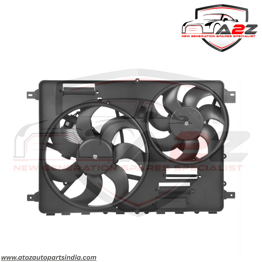 Engine Radiator Cooling Fan Assembly LR024292 LR045248 31332823 Compatible With LAND ROVER DISCOVERY SPORT (L550) & RANGE ROVER EVOQUE (L538) & RANGE ROVER EVOQUE Convertible (L538)