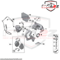 Rear Brake Pad Wear Sensor 34356791962 Compatible With BMW 5 Series F10 & 6 Series F12