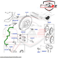 Rear Brake Pad Wear Sensor LR061394 LR072544 Compatible With LAND ROVER DISCOVERY SPORT L550