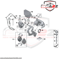 Rear Brake Pad Wear Sensor 34356790304 Compatible With BMW X3 F25