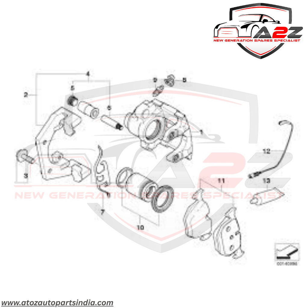 Rear Brake Pad Wear Sensor 34356799736  Compatible With BMW X1 F48