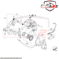 Rear Brake Pad Wear Sensor 34356799736  Compatible With BMW X1 F48