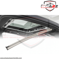 Front Black & Beige Sunroof Sunshade Curtain Cover Assembly Compatible With Mercedes Benz CLA W117 & A-Class W176