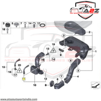 Air Intake Hose Pipe 13717810772 Compatible With BMW 5-Series (F10) & X3 (F25) & X6 (E71, E72) & X6 (F16, F86) & 7-Series (F01, F02, F03, F04) Tag No.162