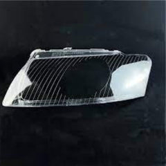 Car Front Headlight Transparent Lampshade Glass Headlight Lens cover compatible for AudiA8D3-2004-09.