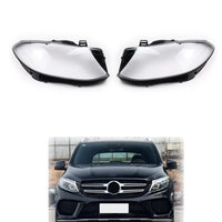 Front Headlight Glass Compatible with Mercedes-Benz GLE W166 (2015 - 2019).