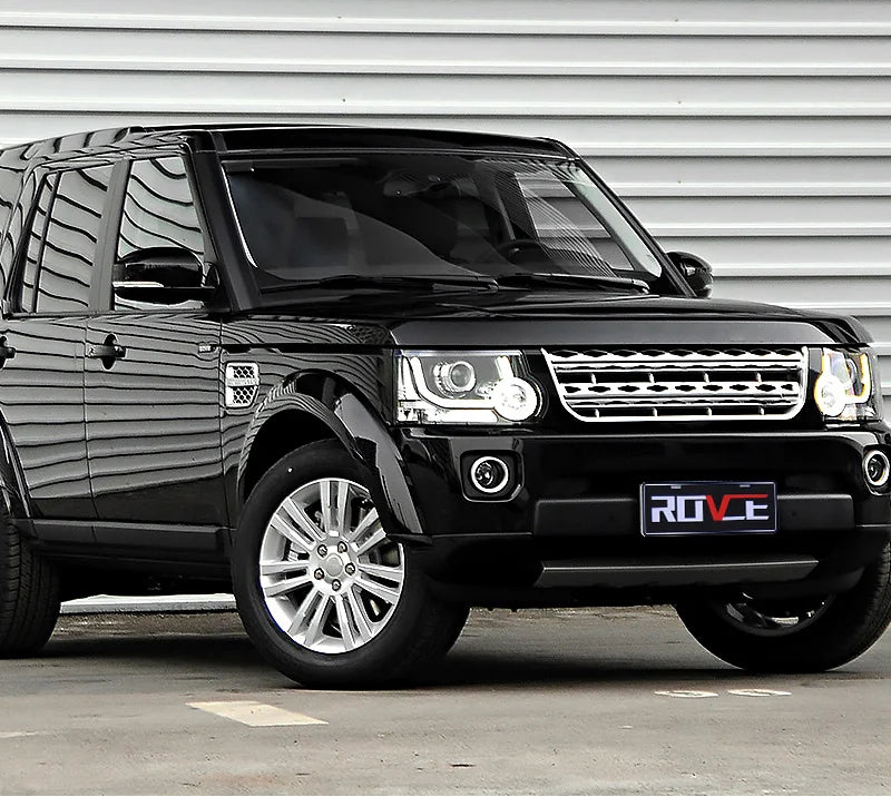 Mud Flap Grille/Air Intake Fender Vents Side Grille Set (Silver) Left LR057531 & Right LR057530 Compatible With Land Rover Discovery 4 L391