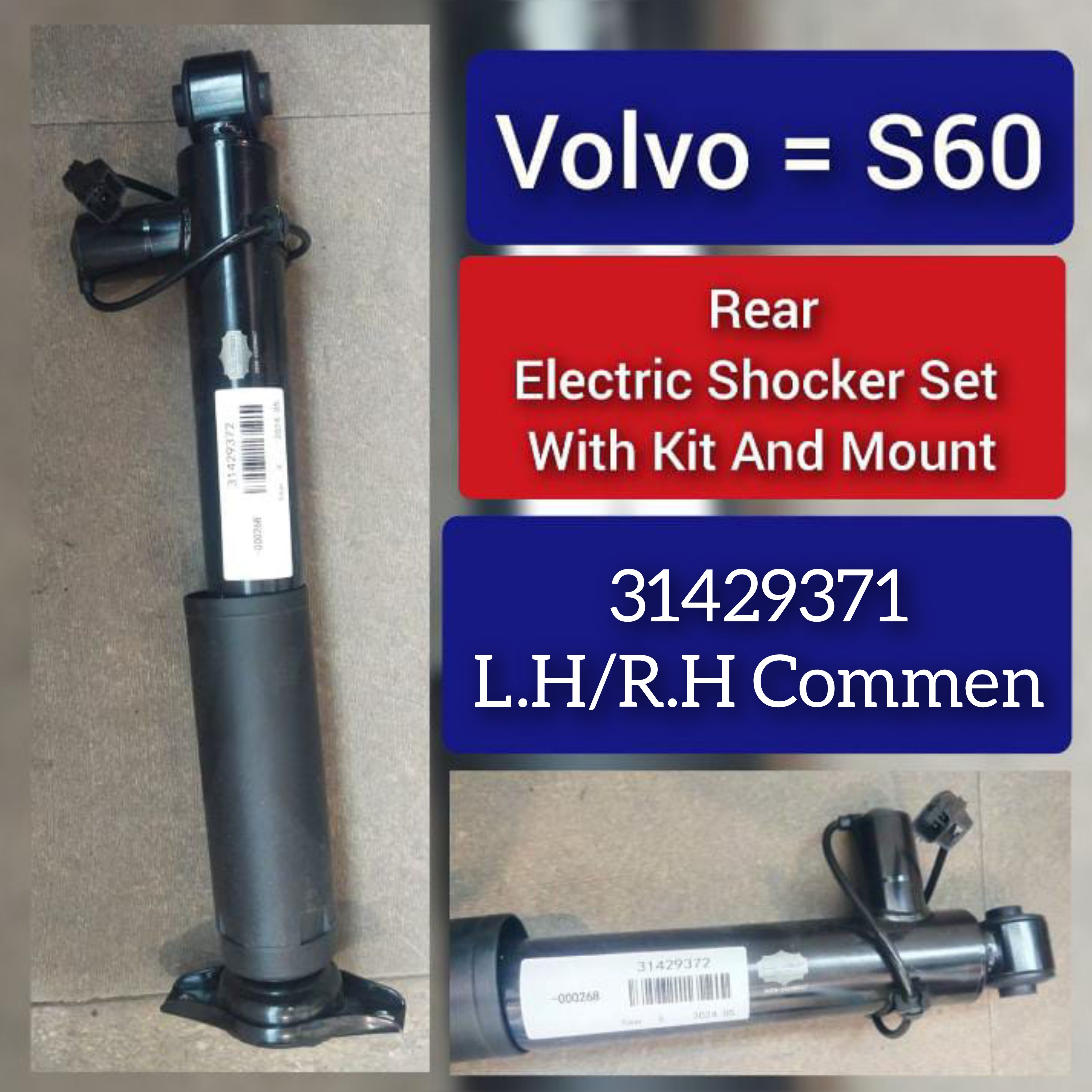 Rear Left Air Suspension Electric Shock Absorber Strut  31429371 Compatible With VOLVO S60 II (134) & S80 II (124)