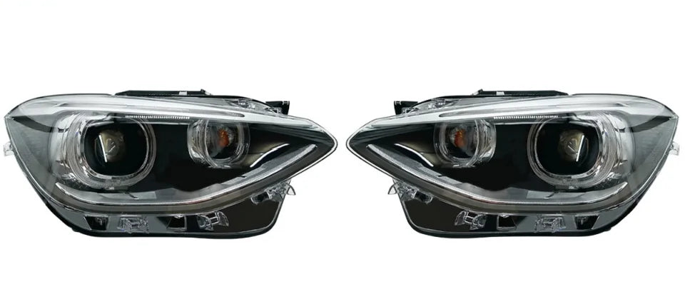 Complete Headlight Set Left 63117229671 & Right 63117229672 Compatible With BMW F20 2012-2016
