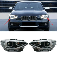 Complete Headlight Set Left 63117229671 & Right 63117229672 Compatible With BMW F20 2012-2016