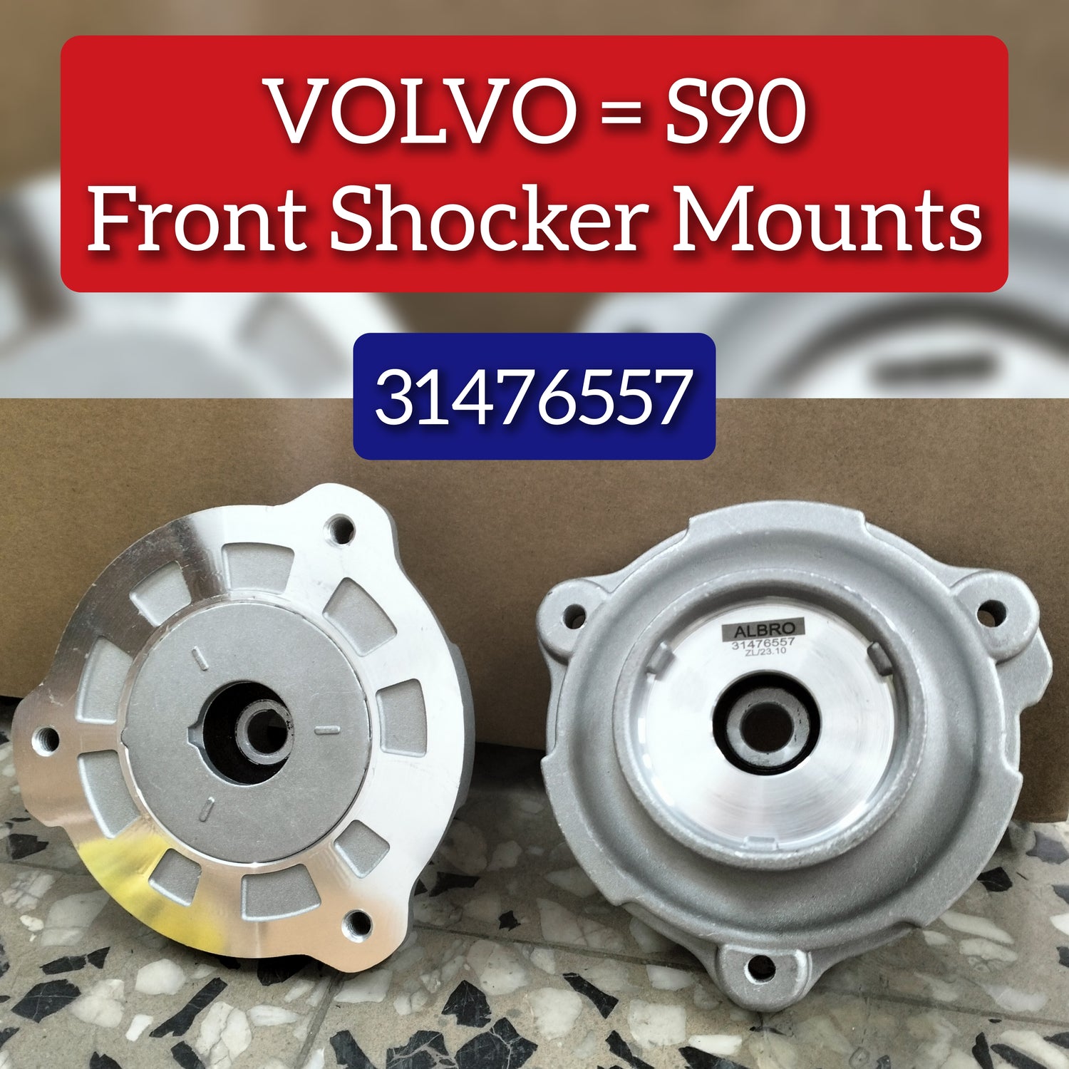 Front Suspension Support Strut Mount 31476557 31419374 Compatible With VOLVO XC60 II (246) & XC90 II (256) 2020