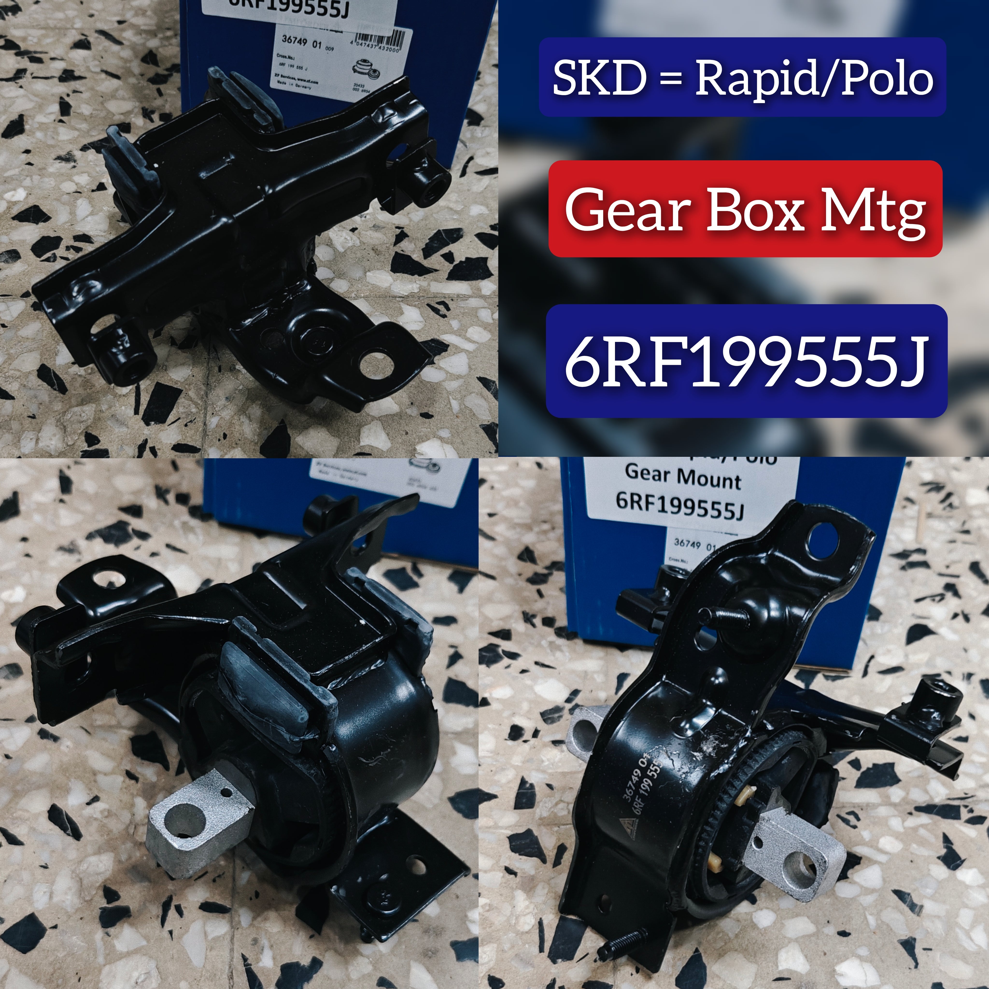 Engine Mounting Gare Box MTG 6RF199555J SKODA FABIA II (542) RAPID (NA2)