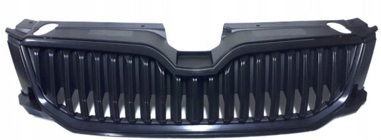 Matt Black Outer Chrome Show Grill 5E0853651A Compatible With Skoda Octavia (2014-2016) Tag No.84