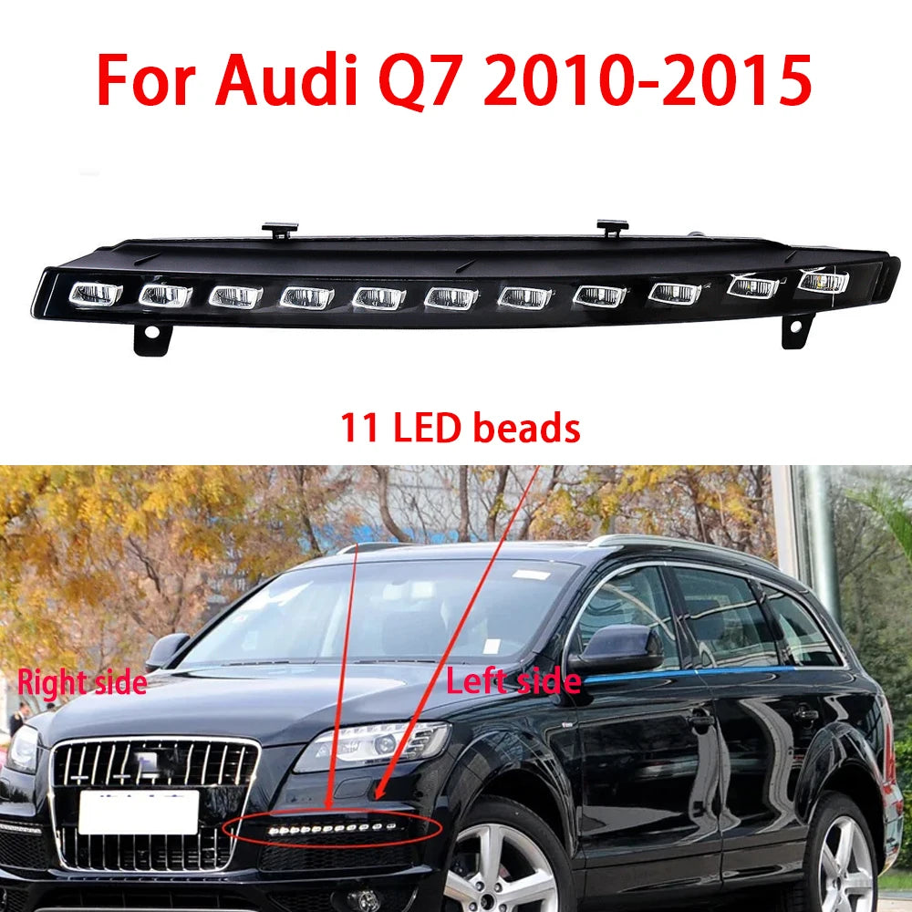 Fog Lamp (DLR) Set Left 4L0953041E & Right 4L0953042E Compatible With Audi Q7 S (2010-15) Tag NO.175