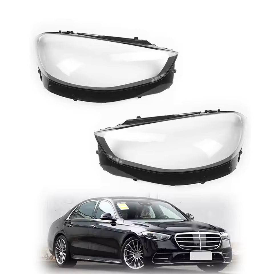Front Headlight Glass Compatible with Mercedes-Benz S-CLASS W223 2020 - 2022.