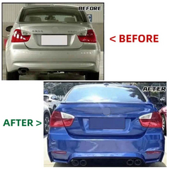 A TO Z Compatible With Bmw 3 Series E90 (2005-2012) Rear Bumper Upgrade Convert To M Sport M4 Bodykit Bumper E90-038 Gc CC-9168 (Shipping Cost Not Included In Price)