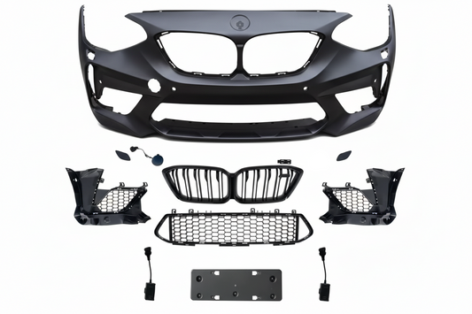 A To Z Compatible With BMW 1 Series F20 (2012-2014) Front Bumper Upgrade Convert To F20 M2c Bumper Gril Body Kit CC-6432 (Shipping Cost Not Included In Price)