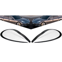 Front Headlight Glass Black Compatible With Porsche Panamera (2011-14)