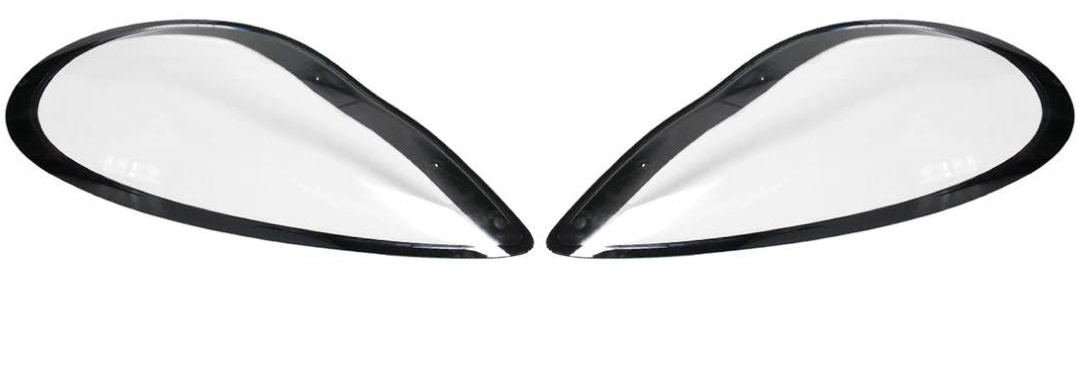Front Headlight Glass Black Compatible With Porsche Panamera (2011-14)