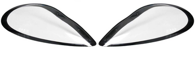 Front Headlight Glass Black Compatible With Porsche Panamera (2011-14)