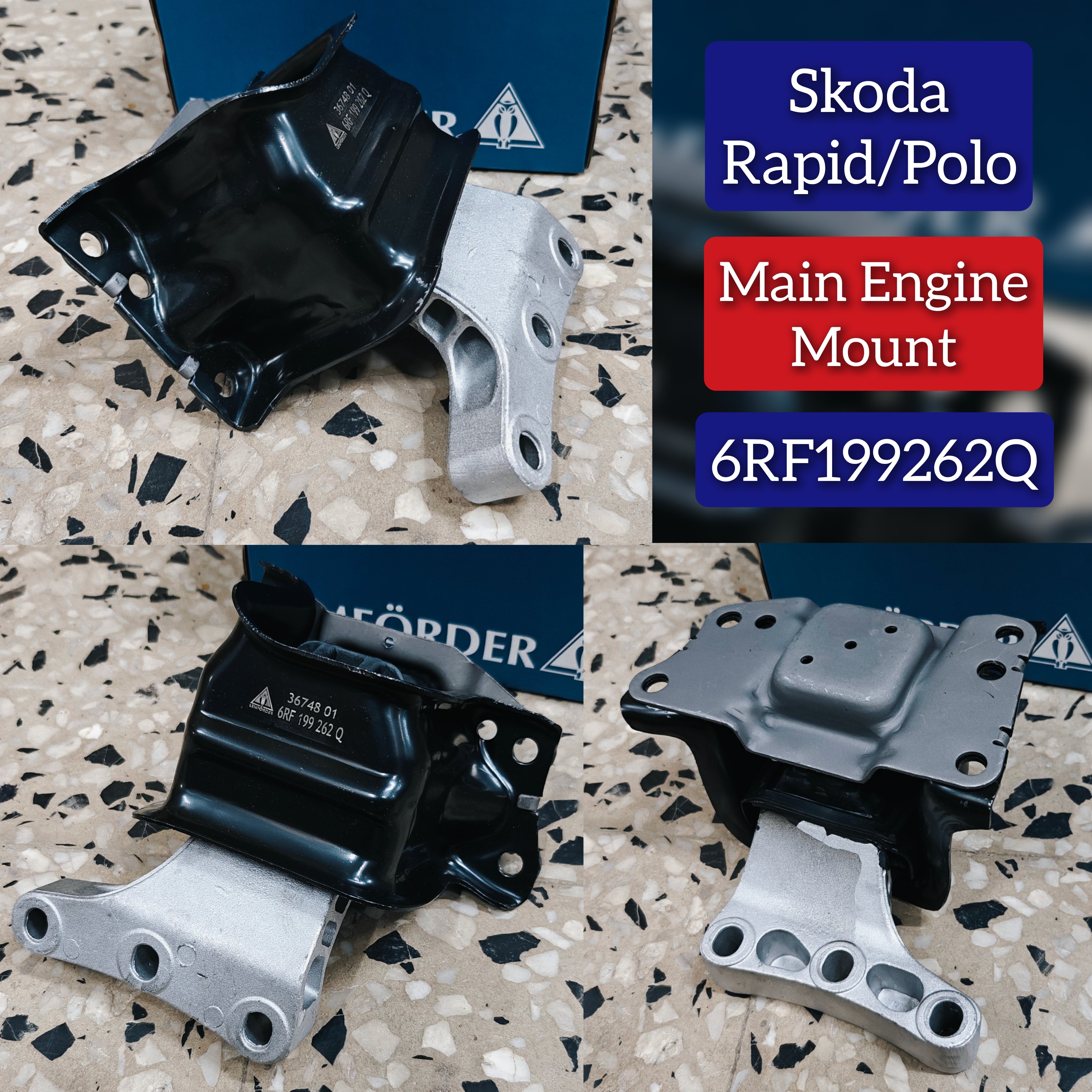 Main Engine Mount 6RF199262Q Compatible With SKODA RAPID (NA2)