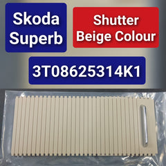 Beige Central Console Drink Water Cup Holder Cover Shutter Roller Trim 3T08625314K1 Compatible With SKODA SUPERB