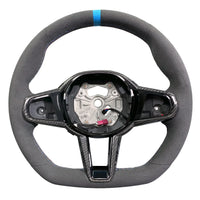 G Series Type Steering Wheel Leather & Carbon Strip Compatible With BMW F10