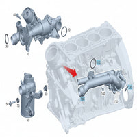 Coolant Thermostat Assembly 2742003300 2742000615 For MERCEDES-BENZ C-CLASS W205 & E-CLASS W212 W213 Tag-E-06