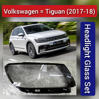 Front Headlight Glass Compatible with Volkswagen Tiguan 2017 - 2018.