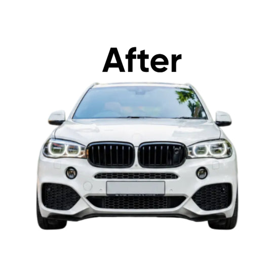 A To Z FBK418 Compatible With BMW X5 F15 Front Bumper Upgrade Convert To M Sport F15 Body Kit (Shipping Cost Not Included In Price)