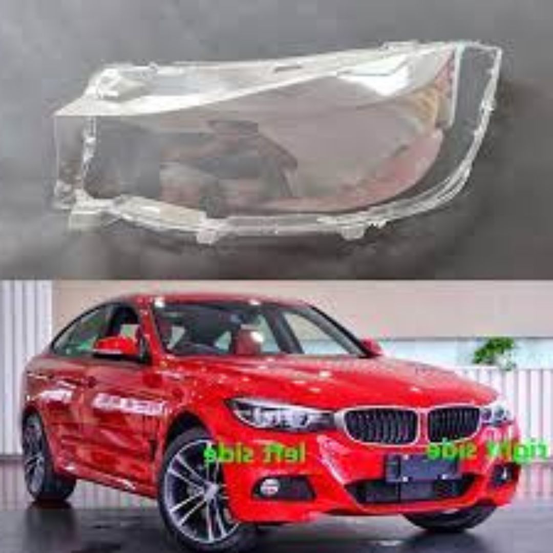 Car Front Headlight Lens Cover Transparent Lamp Shade Headlamp Shell Cover compatible for BMWF34GT-201720